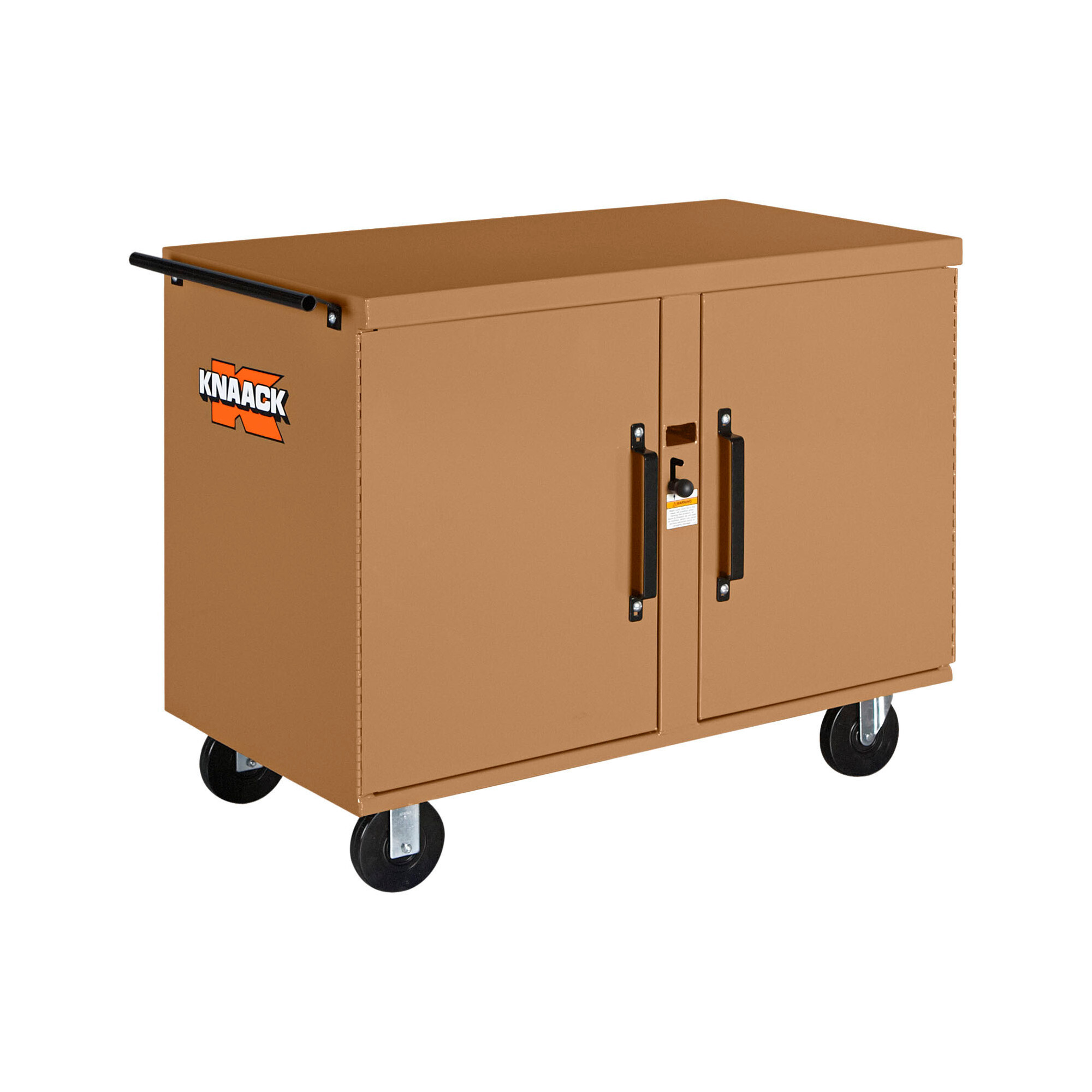 KNAACK Storagemaster Rolling Workbench, 25 Cu. Ft., 46.25in.W x 25in.D x 37.5in.H, Tan, Model# 49-KL